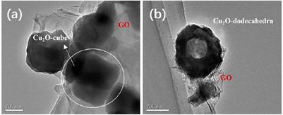 Hollow Dodecahedra Graphene Oxide- Cuprous Oxide Nanocomposites With Effective Photocatalytic and Bactericidal Activity